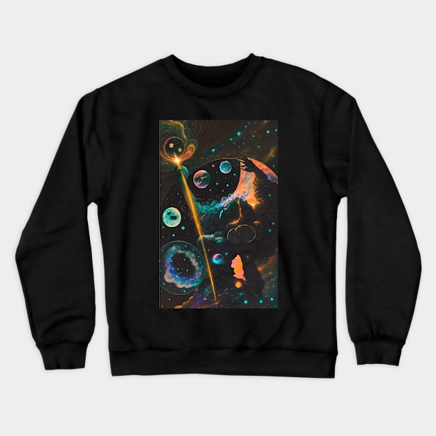 The Cosmic Dance Crewneck Sweatshirt by gromoslav